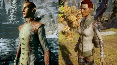 Dalish Elf Skyhold Outfit Retextures