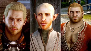 Complexion and Stubble Edits for Alistair Cole Cullen Dorian Solas Varric