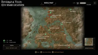 New stash locations - Novigrad and Velen