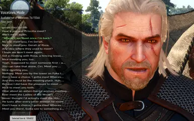 sbui voicelines mode filtered geralt