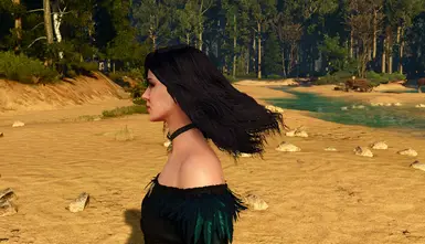 encoded hairworks: published yennefer example - in motion