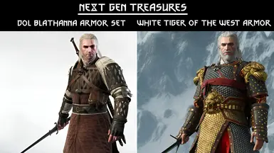 Next Gen Treasures - Dol Blathanna Armour Set and White Tiger of the West Armour Set