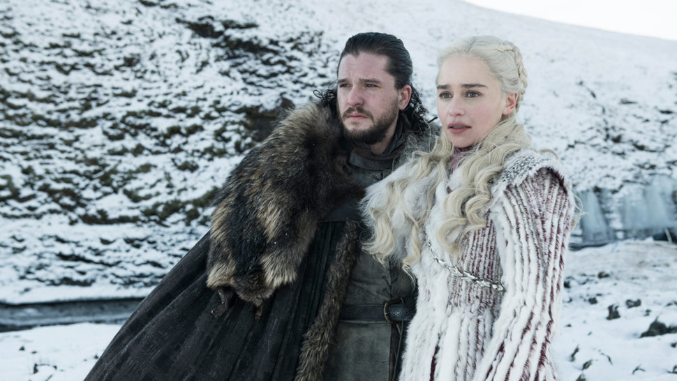 Kit Harrington und Emilia Clark in Game of Thrones