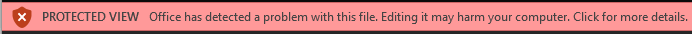 Protected View for documents failing Office File Validation