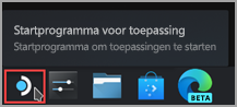 Het Startpictogram voor toepassingen zoeken op de taakbalk van het Steam-bureaublad.