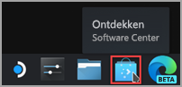 Zoek het pictogram Software Center detecteren op de taakbalk van het Steam-bureaublad.