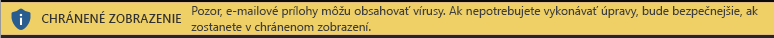 Chránené zobrazenie pre nedôveryhodné e-mailové prílohy