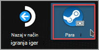 Iskanje ikone odjemalca Steam Desktop.