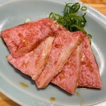 Yakiniku Horumon Sakaba Takachan Hiroshima Hondori Ten - 黒毛和牛A5上カルビ