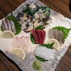 Jimoto Umi Mono Nakanaka - 鮑の刺し身+刺し身5点盛り