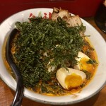 カラシビ味噌辣麺 鬼神 - 麺ハーフ 増し増し 味玉