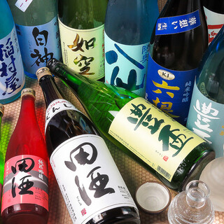 「田酒」含む40種類の日本酒！飲み放題もございます