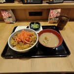 吉野家 - 朝牛セット納豆あさり汁変更¥662