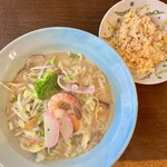 ちゃんぽん亭 豊助 - ちゃんぽん麺　ミニチャーハンセット¥1,100