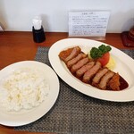 洋食屋ワタナベ - 料理写真:ビーフカツレツ+ライス・スープセット