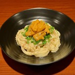 生うにのクリームうどん