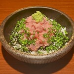 鮪の中落ちとねぎとろ丼