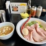 雨ニモマケズ - 料理写真:鶏白湯濃厚つけ麺の特製　