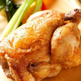 European classic juicy rotisserie chicken