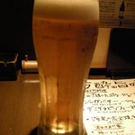 炭酒場カミナリ屋 - 「アサヒスーパードライ（生）」（490円）