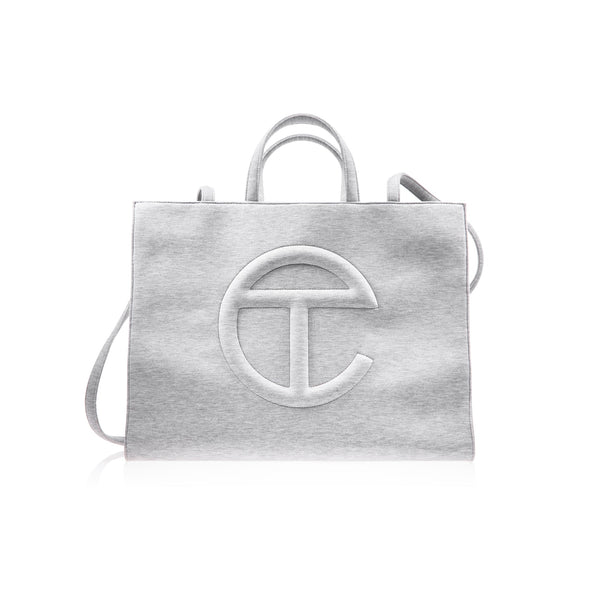 Large Fleece Shopper - Heather Grey