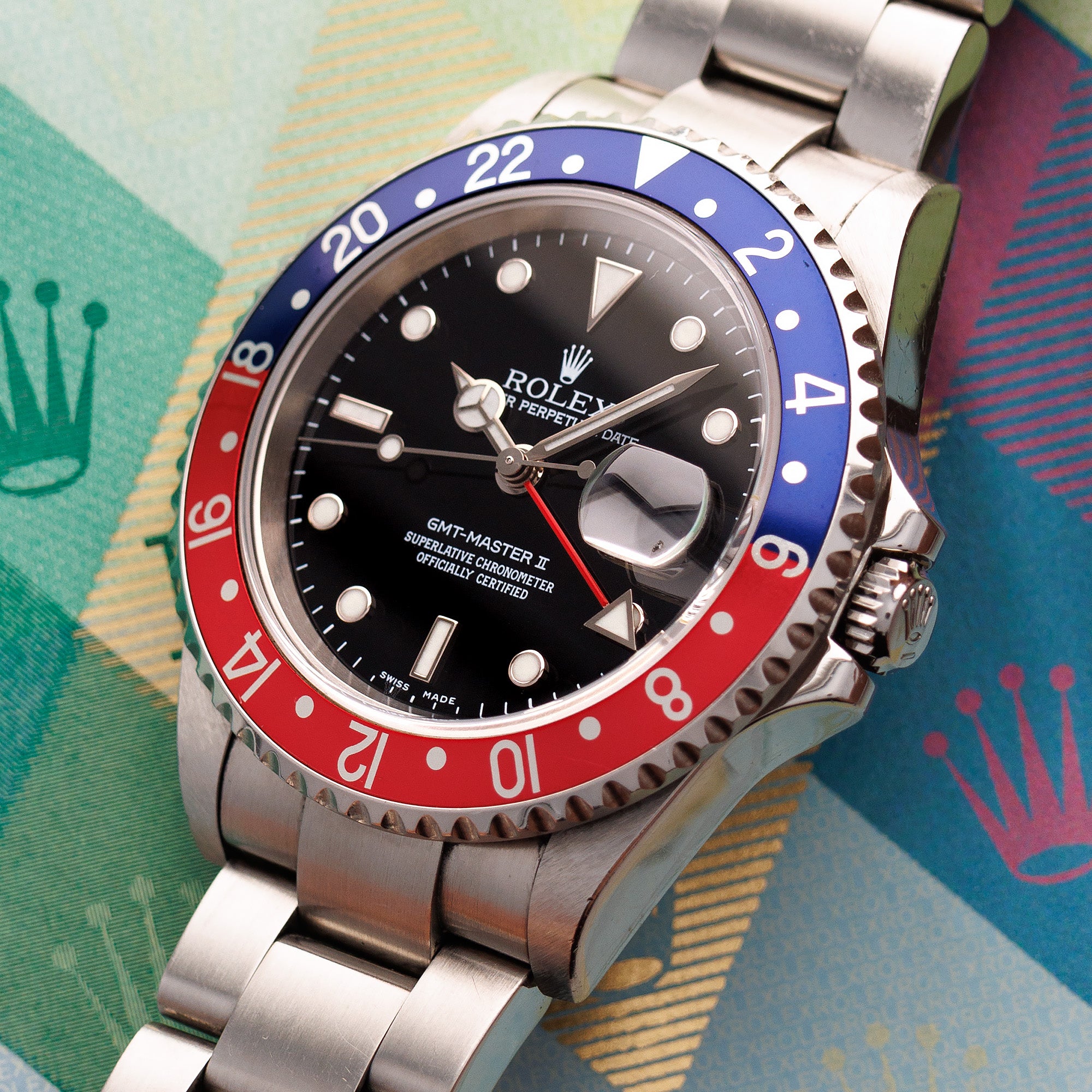 Rolex - Rolex Steel GMT Master II Ref. 16710 with Box and Papers - The Keystone Watches