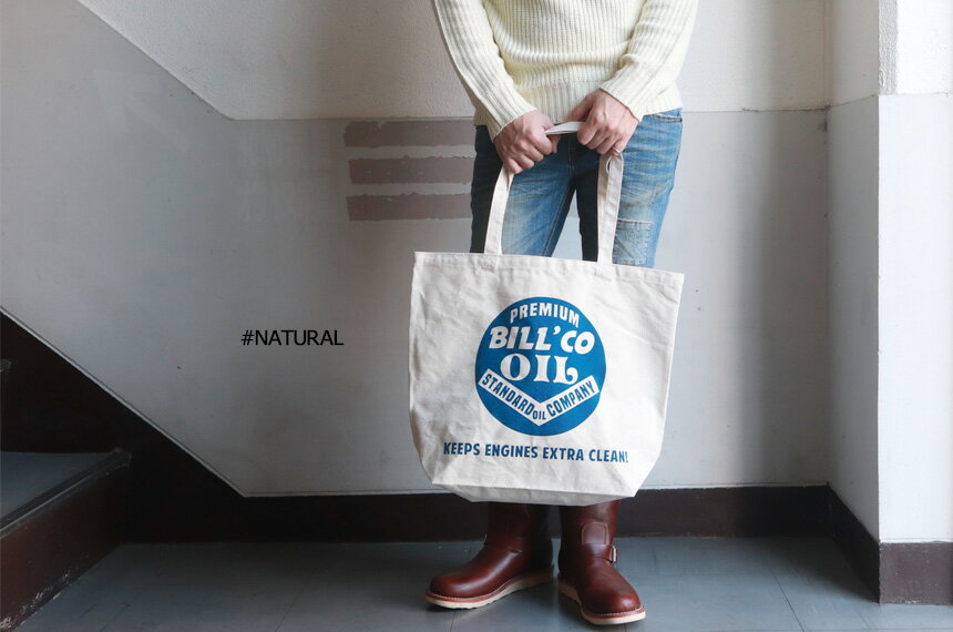 BILLVAN ナチュラル キャンバス PREMIUM BILLCO OIL トートバッグ