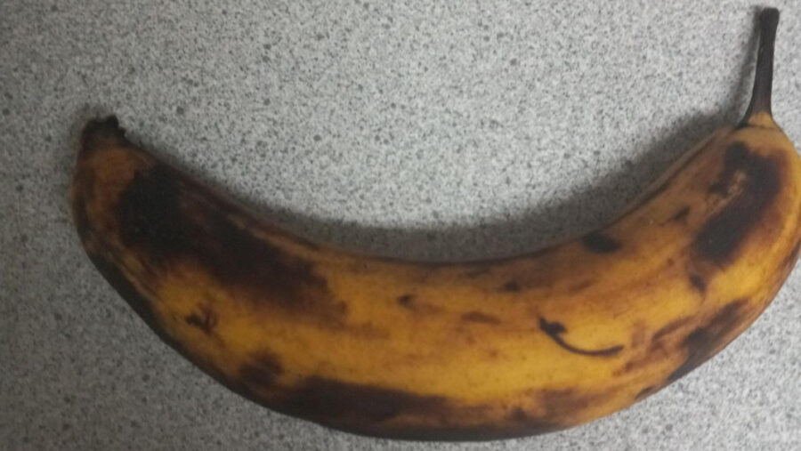 The overly-ripe banana