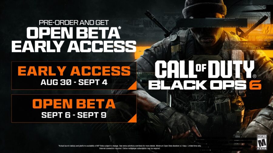 Call of Duty Black Ops 6 Early Access Beta Game Pass August 30