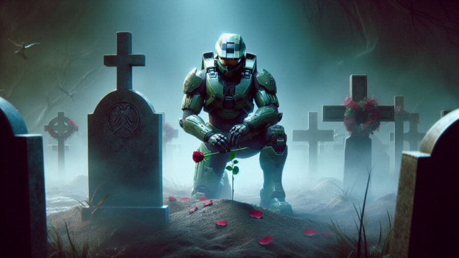 Master Chief in mourning