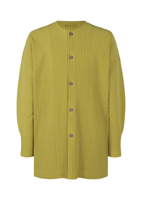 A product shot of the HOMME PLISSÉ ISSEY MIYAKE MC OCTOBER shirt in green tea (66).