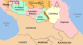 Map of Northern Caucasus