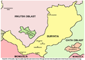 Map of Buryatia