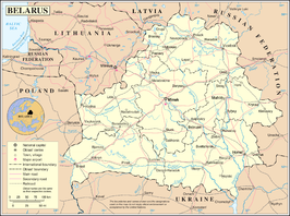 Kaart van Wit-Rusland