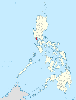 Mapa ning Kalibudtarang Luzon ampong Bataan ilage