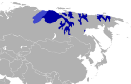    Якутська мова (поширення її основних говорів)    Долганська мова (окремий говір)