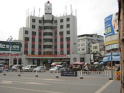 Stadtzentrum von Shanghang, aufgenommen 2012