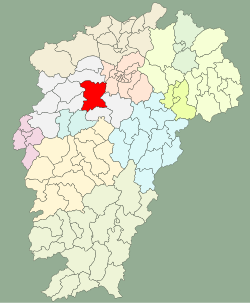 Location in Jiangxi