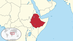 Location of Ethiopia