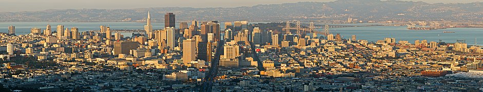 San Francisco from Twin Peaks at dusk