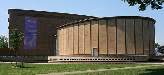 Kleinhans Music Hall, Buffalo, New York (yhdessä Eliel Saarisen kanssa).