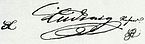 Ľudovít II., podpis (z wikidata)