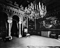 Living Room of King Ludwig II. of Bavaria in Castle Neuschwanstein, photography 1900