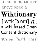 Wiktionary logo