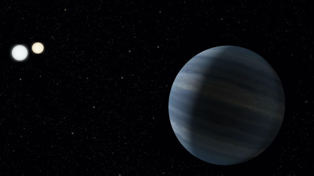 Unique Circumbinary Exoplanet Transits Binary Primary