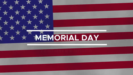 memorial day remembrance animation of usa