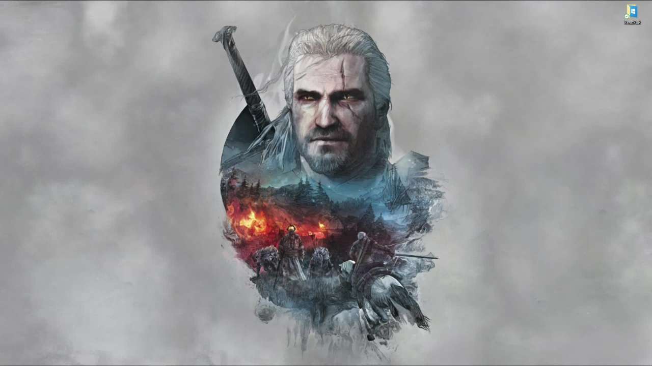 Video - Live wallpaper «Stylized cover - Geralt of Rivia»