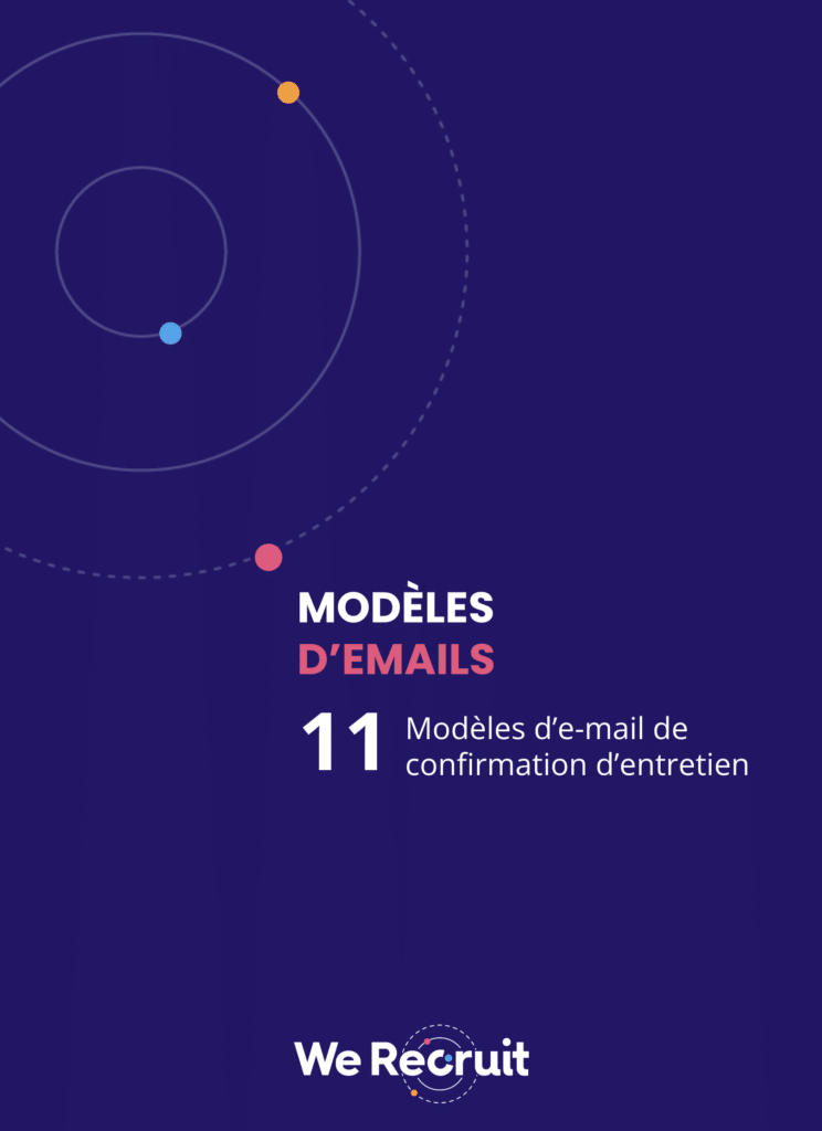 Modèles d'email de confirmation d'entretien