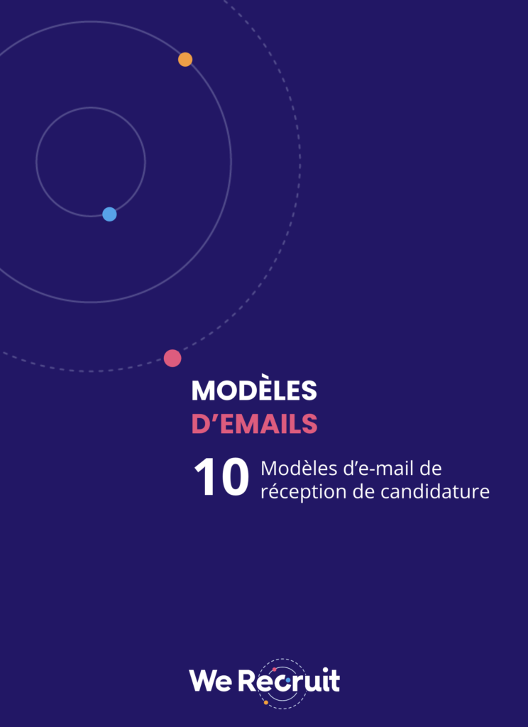 Modèle de mail réception de candidature