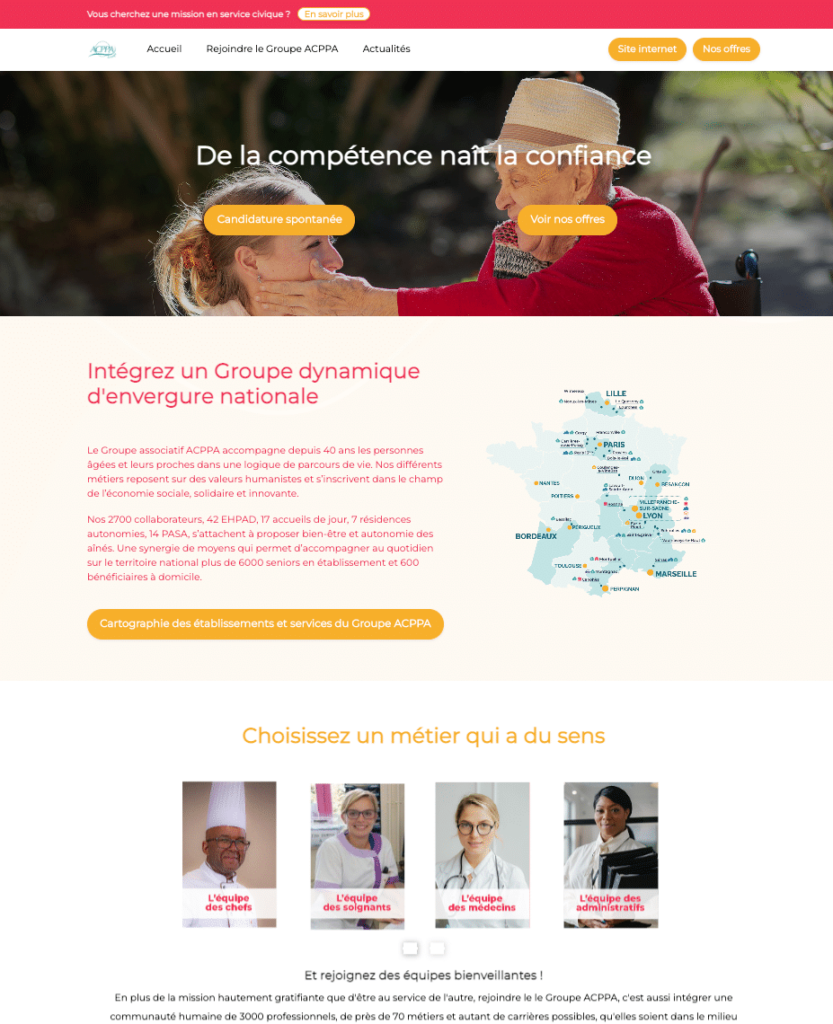 Site carrière Groupe ACPPA